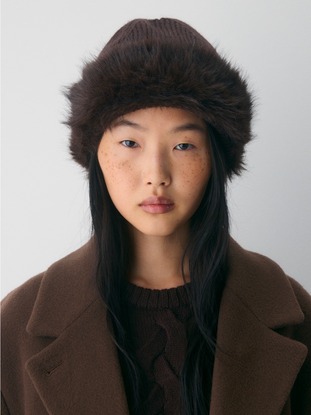 Aritzia Zermatt Merino Wool Beanie Mocha Brown